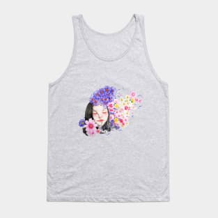 water color and roses Tank Top